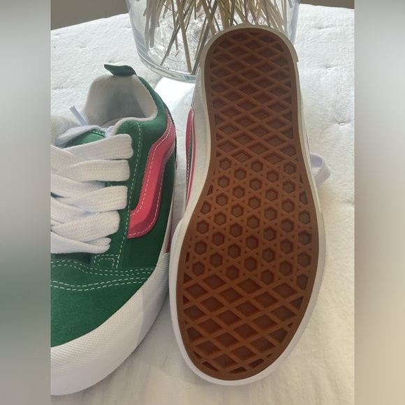 Vans Classic Green and White Sneakers - Picture 5 of 10